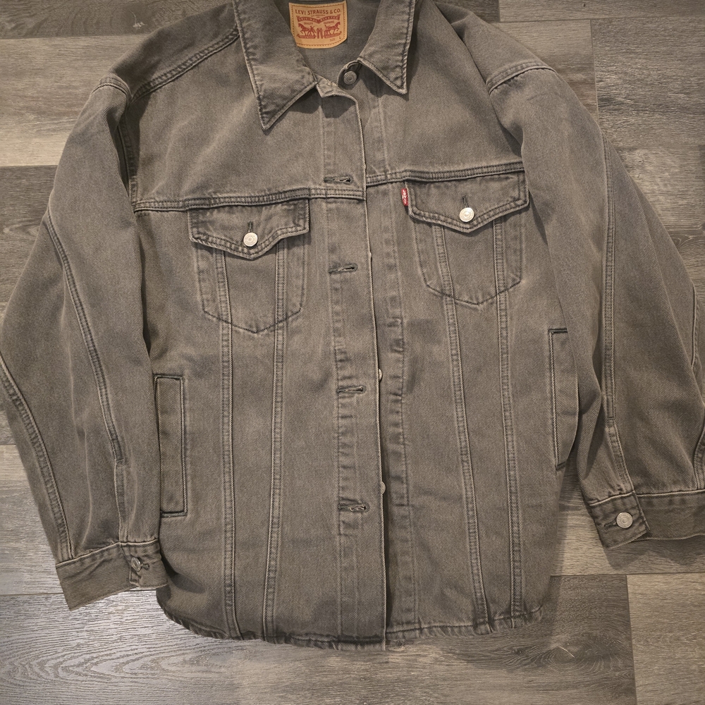 Levi's Gray Lightweight Shirt Jacket Vintage Style